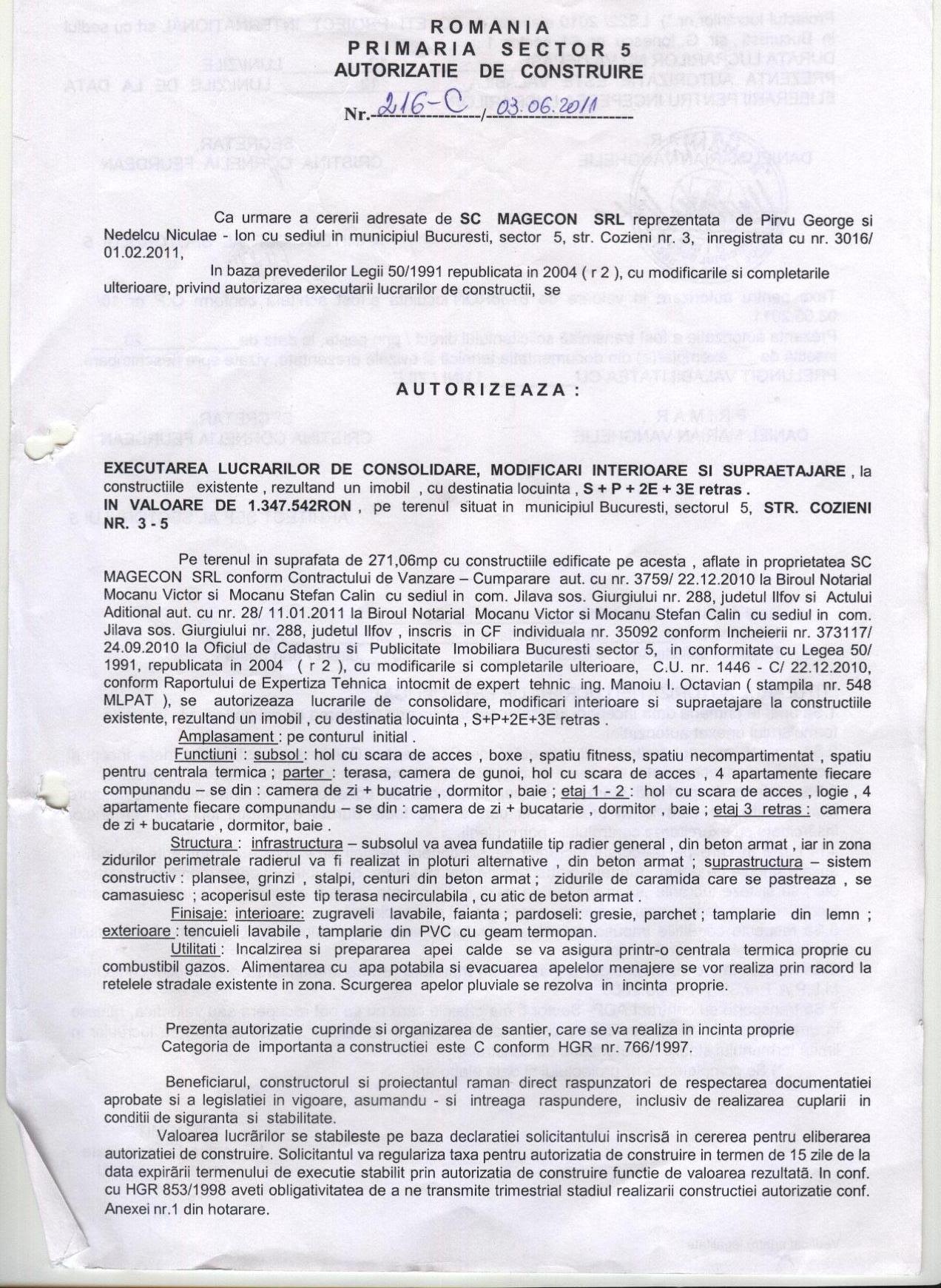 Autorizatie constructie